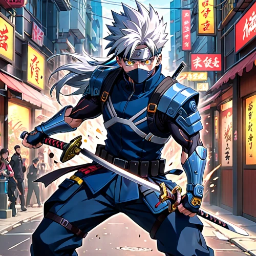 kakashi hatake,kenjutsu,sensoji,samurai fighter,samurai,eskrima,shinobi,swordsman,asakusa,ninja,sensei,samurai sword,senso-ji,nikko,tsukemono,battōjutsu,cartoon ninja,guilinggao,takuan,jin deui,Anime,Anime,General