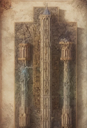 castle of the corvin,stone towers,stone tower,renaissance tower,tower of babel,water castle,hall of the fallen,towers,mausoleum ruins,castleguard,knight's castle,medieval architecture,ancient city,monument protection,pillars,the skyscraper,templedrom,tower,necropolis,white tower,Game Scene Design,Game Scene Design,Magical Fantasy