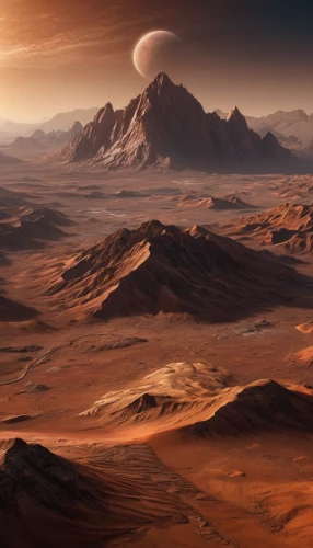 red planet,planet mars,alien planet,olympus mons,dune landscape,mars probe,desert planet,mars i,exoplanet,martian,alien world,desert desert landscape,venus surface,desert landscape,moon valley,mission to mars,lunar landscape,futuristic landscape,extraterrestrial life,mars rover,Photography,General,Natural