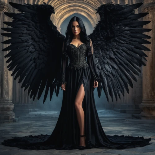 black angel,dark angel,angel of death,archangel,fallen angel,death angel,the archangel,angelology,black raven,business angel,angel wings,angel wing,angel,angels of the apocalypse,gothic woman,queen of the night,baroque angel,uriel,fire angel,angel girl,Photography,General,Fantasy