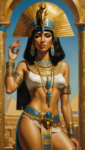 cleopatra,ancient egyptian girl,pharaonic,pharaoh,ancient egyptian,ancient egypt,king tut,egyptian,tutankhamun,pharaohs,horus,tutankhamen,egyptology,sphinx pinastri,priestess,nile,maat mons,ramses,egyptians,egyptian temple,Illustration,American Style,American Style 07