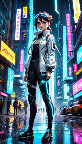 cyberpunk,cyber,cyber glasses,futuristic,tracer,pedestrian,time square,hk,vector girl,shibuya,cyberspace,tokyo city,virtual world,tokyo,shinjuku,streampunk,virtual,city trans,noodle image,sci fiction illustration,Anime,Anime,General