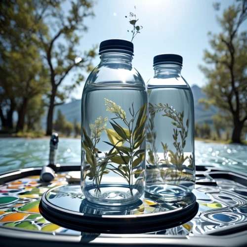 water smartweed,spring water,bottled water,natural water,mountain spring,water glass,environmental art,message in a bottle,enhanced water,glass containers,glass jar,bottle surface,glass bottles,reflections in water,mason jars,bay water,reflection of the surface of the water,glass signs of the zodiac,glass bottle free,glass painting
