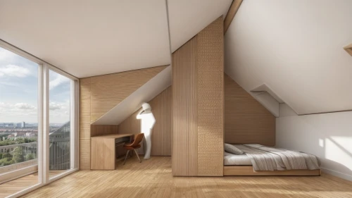 sky apartment,modern room,penthouse apartment,daylighting,room divider,loft,timber house,shared apartment,bedroom window,sleeping room,wooden windows,cubic house,archidaily,smart home,attic,danish house,folding roof,inverted cottage,smart house,children's bedroom,Interior Design,Bedroom,Modern,South America Modern Minima