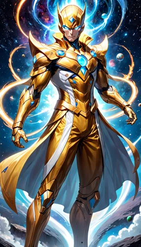 sun god,pharaoh,golden mask,emperor of space,knight star,zodiac sign libra,sol,golden crown,astral traveler,celestial event,sigma,golden unicorn,cynosbatos,cg artwork,helios,nova,alibaba,symetra,gold mask,zeus,Anime,Anime,General