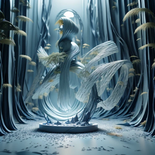fairy forest,the snow queen,sci fiction illustration,swan lake,fairy world,forest of dreams,fantasy picture,bird kingdom,enchanted forest,aporia,cg artwork,fantasia,3d fantasy,apiarium,merfolk,water nymph,emergence,faerie,faery,fantasy art