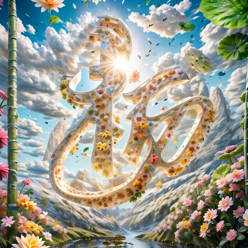 mantra om,om,floral bike,vajrasattva,allah,artistic cycling,qom,bicycle,flying snake,rod of asclepius,cycling,octopus,ophiuchus,fantasy picture,白斩鸡,god of the sea,zodiac sign libra,heaven gate,serpent,bicycle ride