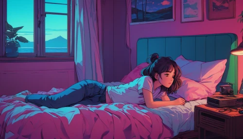 girl studying,room,listening to music,study,evening atmosphere,summer evening,early morning,morning light,in the evening,bedroom,girl at the computer,dreaming,resting,dream,daybreak,playing room,dream world,nighttime,lighting mood,relaxing reading,Conceptual Art,Fantasy,Fantasy 32