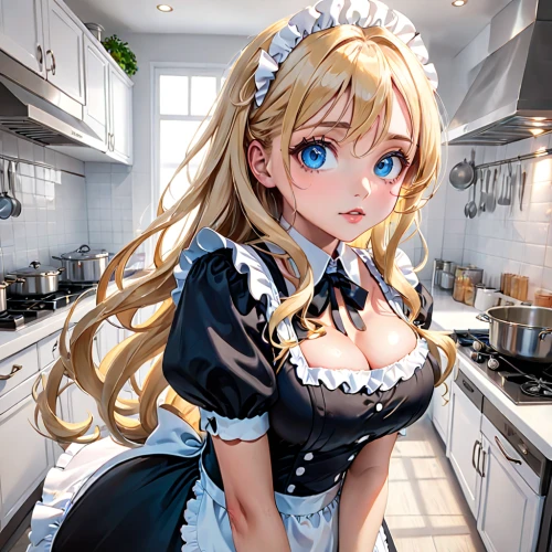 maid,girl in the kitchen,doll kitchen,cooking chocolate,chef,housewife,big kitchen,star kitchen,kitchen work,kantai collection sailor,cooking,kitchen,alice,waitress,belarus byn,cooking show,baking cookies,milkmaid,confectioner sugar,countertop,Anime,Anime,General