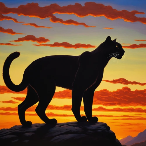 felidae,firestar,panther,canis panther,hollyleaf cherry,mountain lion,chartreux,wildcat,british shorthair,great puma,red cat,wild cat,cat on a blue background,big cat,lion king,panthera leo,jaguar,capricorn kitz,the lion king,black hawk sunrise,Art,Classical Oil Painting,Classical Oil Painting 08