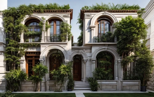 garden elevation,bendemeer estates,riad,luxury real estate,luxury property,persian architecture,palazzo,exterior decoration,garden design sydney,art nouveau design,classical architecture,casa fuster hotel,art nouveau,architectural style,plantation shutters,marrakech,architectural,symmetrical,eco-construction,villa,Architecture,Villa Residence,Modern,Plateresque