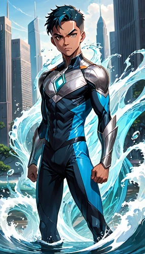 sea man,superhero background,divemaster,yukio,aquanaut,sea devil,comic hero,wetsuit,sanya,guilinggao,water police,hero academy,swimmer,superhero comic,monsoon banner,cg artwork,cartoon ninja,steel man,male character,sea hawk,Anime,Anime,General