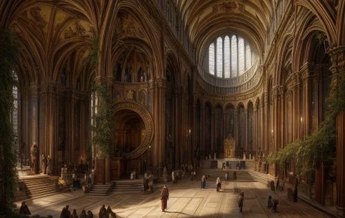 nidaros cathedral,medieval architecture,hall of the fallen,westminster palace,ulm minster,cathedral,gothic architecture,medieval,the cathedral,notre dame,milan cathedral,metz,cologne cathedral,abbaye de belloc,hogwarts,notre-dame,versailles,reims,castle of the corvin,concept art,Game Scene Design,Game Scene Design,Renaissance