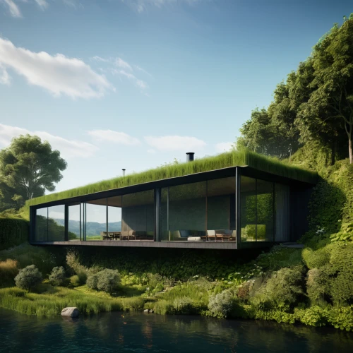 dunes house,house by the water,green living,mid century house,house with lake,grass roof,eco-construction,eco hotel,green landscape,modern house,floating huts,modern architecture,cubic house,house in the mountains,house in mountains,house in the forest,3d rendering,futuristic architecture,pool house,floating island,Photography,Artistic Photography,Artistic Photography 10
