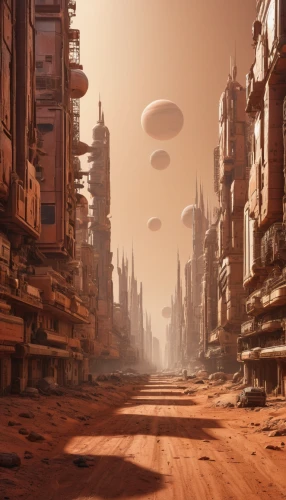 futuristic landscape,alien planet,post-apocalyptic landscape,sci fiction illustration,alien world,red planet,sandstorm,sci fi,ancient city,airships,planet mars,sci-fi,sci - fi,scifi,exoplanet,extraterrestrial life,dune,compans-cafarelli,science fiction,cg artwork,Photography,General,Natural