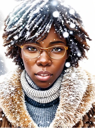 eskimo,snow drawing,wintry,the snow queen,winter background,snowy,digital painting,ski glasses,african american woman,winter storm,winter,snow scene,snow,david bates,girl on a white background,cold winter weather,snowstorm,winters,blizzard,world digital painting,Common,Common,Japanese Manga