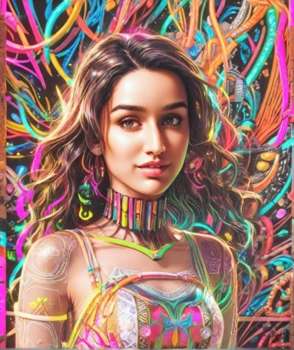 radha,girl-in-pop-art,diwali wallpaper,colorful background,edit icon,colorful,digital art,digiart,boho art,colorful doodle,bollywood,portrait background,rainbow pencil background,indian girl,pop art background,indian celebrity,rainbow background,mehendi,popart,digital artwork