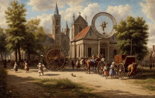 delft,church painting,utrecht,dutch landscape,pilgrims,saint mark,girl with a wheel,village scene,medieval market,corpus christi,street scene,karrenwiel,procession,harvest festival,notre dame de sénanque,the market,flemish,notre-dame,münsterland,city of münster,Game Scene Design,Game Scene Design,Renaissance