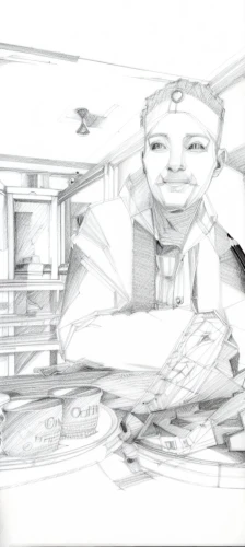girl in the kitchen,chef,pencil frame,kitchen work,chefs kitchen,cooking book cover,chef's uniform,kitchen paper,cookery,animator,men chef,food processing,pencil and paper,game drawing,chocolatier,ratatouille,pastry chef,cooking show,fishmonger,medical illustration,Design Sketch,Design Sketch,Pencil Line Art