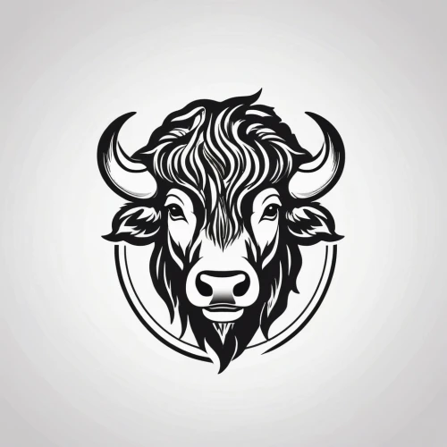 tribal bull,taurus,cow icon,bulls,buffalo,buffaloes,bull,horoscope taurus,bison,the zodiac sign taurus,african buffalo,gnu,dribbble icon,dribbble logo,muskox,dribbble,cape buffalo,buffalos,wildebeest,aurochs,Unique,Design,Logo Design