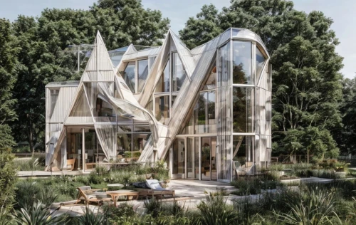 mirror house,cubic house,hahnenfu greenhouse,frame house,glass building,greenhouse,glass pyramid,futuristic architecture,cube house,eco-construction,modern architecture,glass facade,greenhouse cover,transparent window,palm house,kirrarchitecture,structural glass,arhitecture,eco hotel,modern house,Architecture,General,Modern,Functional Sustainability 1