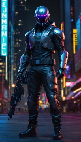 enforcer,cyberpunk,nova,scifi,futuristic,mercenary,sci - fi,sci-fi,cinema 4d,sci fi,3d man,alien warrior,tr,bolt-004,mute,patrols,infiltrator,decepticon,steel man,shredder,Conceptual Art,Sci-Fi,Sci-Fi 26