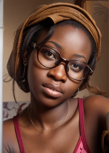 maria bayo,reading glasses,girl wearing hat,with glasses,ebony,artificial hair integrations,girl portrait,nigeria woman,lace round frames,girl studying,portrait photographers,african woman,portrait photography,glasses,portrait of a girl,afro american girls,african-american,african american woman,depth of field,pink glasses,Common,Common,Photography