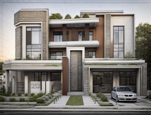build by mirza golam pir,modern house,residential house,3d rendering,exterior decoration,two story house,stucco frame,modern architecture,residential,gold stucco frame,floorplan home,frame house,residence,house front,eco-construction,contemporary,house shape,new housing development,architectural style,house drawing,Architecture,Villa Residence,Modern,Bauhaus