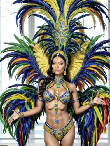 brazil carnival,brazilianwoman,feather headdress,carribean,olodum,samba deluxe,bird of paradise,exotic bird,carnival,headdress,caribbean,showgirl,samba,maracatu,feathers,feathers bird,jamaica,color feathers,bodypaint,body painting