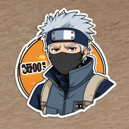 kakashi hatake,naruto,shinobi,smoke background,bandana background,ninja,sticker,vector graphic,edit icon,iaijutsu,vector art,shinkiari,hinata,vector image,cartoon ninja,boruto,bazaruto,vector design,vector illustration,ikayaki,Unique,Design,Sticker