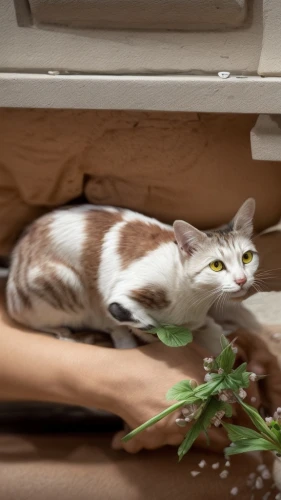 turkish van,aegean cat,cat image,calico cat,catnip,schrödinger's cat,domestic cat,oriental shorthair,japanese bobtail,windowsill,turkish angora,grape catnip,mow,cat in bed,white cat,cat paw mist,litter box,flower cat,parsley,cat greece,Common,Common,Natural