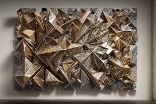 wall panel,corrugated cardboard,cardboard background,wood diamonds,bronze wall,wooden wall,room divider,kinetic art,wooden cubes,patterned wood decoration,wood art,decorative art,wood board,folded paper,paper art,plywood,kraft paper,wall plaster,cardboard,ceramic tile,Product Design,Jewelry Design,Europe,Innovative