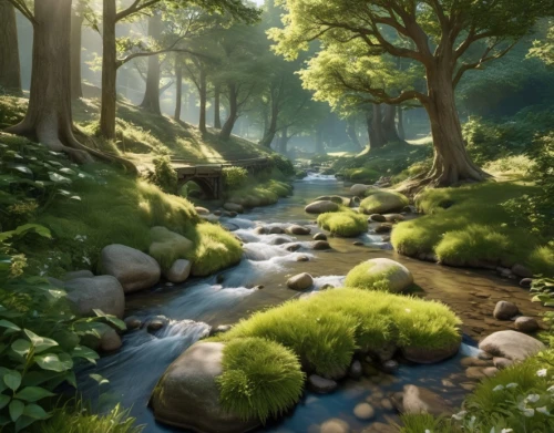 brook landscape,forest landscape,green forest,green landscape,mountain stream,aaa,the brook,cartoon video game background,riparian forest,streams,japan landscape,flowing creek,forest background,river landscape,forest glade,fantasy landscape,landscape background,elven forest,mountain spring,green wallpaper