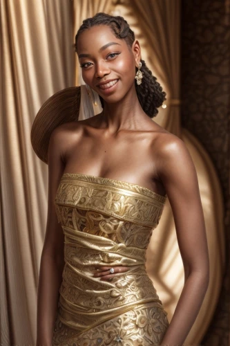 golden weddings,african american woman,african woman,beautiful african american women,tiana,nigeria woman,gold jewelry,gold foil crown,gold filigree,gold foil mermaid,gold crown,evening dress,bridal clothing,mary-gold,bridal jewelry,golden crown,abstract gold embossed,lira,gold colored,ball gown,Common,Common,Natural