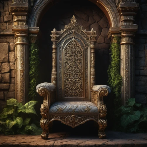 throne,the throne,hunting seat,thrones,crown render,old chair,armchair,floral chair,chair,ornate,hall of the fallen,knight pulpit,crown of the place,bench chair,the crown,collected game assets,doorway,the threshold of the house,kingdom,antique background,Photography,General,Fantasy