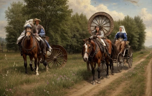 covered wagon,old wagon train,flower cart,man and horses,pilgrims,carriage,straw carts,horse-drawn,horses,straw cart,horse drawn,horseback,horse riders,horsemen,western riding,hunting scene,carriages,wooden carriage,two-horses,horse-drawn carriage,Game Scene Design,Game Scene Design,Medieval