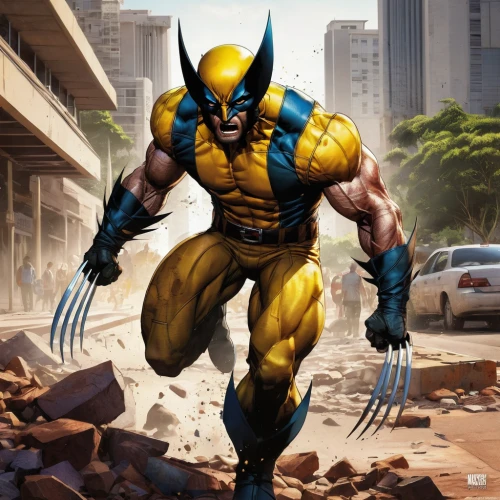 wolverine,kryptarum-the bumble bee,x-men,x men,marvel comics,xmen,cleanup,wasp,bumblebee,marvel of peru,yellow jacket,electro,muscle man,heath-the bumble bee,yellow hammer,cyclops,stud yellow,wall,bee,comic characters,Illustration,Paper based,Paper Based 03