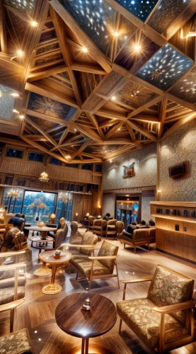 ufo interior,wooden beams,salt bar,patterned wood decoration,nightclub,ceiling construction,wine bar,the interior of the,liquor bar,alpine restaurant,piano bar,music venue,ceiling fixture,taproom,beer tables,bar stools,coffeehouse,ceiling lighting,japanese restaurant,concrete ceiling