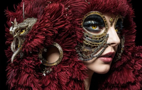 masquerade,venetian mask,peacock eye,the carnival of venice,steampunk,masque,raven sculpture,fractalius,with the mask,mask,hedwig,pheasant's-eye,masked,peacock,baroque,voodoo woman,fantasy portrait,rosella,women's eyes,masks,Product Design,Fashion Design,Women's Wear,Theatrical Opulence