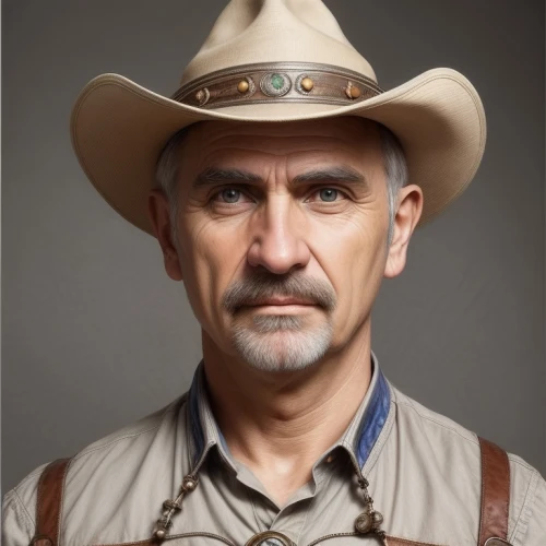 sheriff,brown hat,man portraits,nikola,cowboy,holder,portrait photography,western riding,park ranger,chief cook,biologist,man holding gun and light,cholado,portrait photographers,stetson,cowboy hat,hill billy,western,sculptor ed elliott,leather hat,Common,Common,Natural