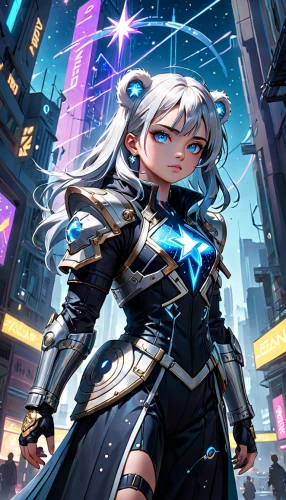 aqua,cg artwork,meteora,magna,cyber,nova,tiber riven,vocaloid,piko,heavy object,uruburu,hatsune miku,fantasia,azure,metaverse,goddess of justice,cyberpunk,cyan,kayano,swordswoman,Anime,Anime,General