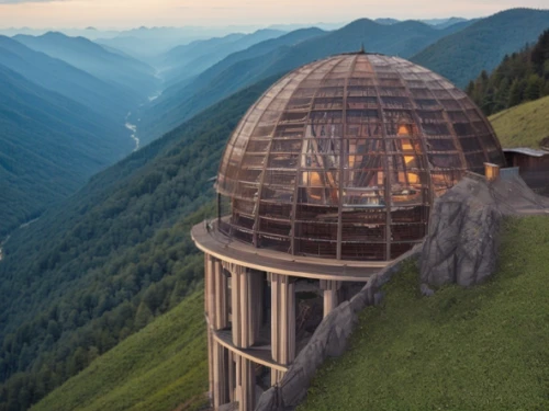 the observation deck,observation tower,observatory,lookout tower,observation deck,roof domes,alpine hut,alpine restaurant,house in mountains,house in the mountains,mountain hut,tree house hotel,mountain station,musical dome,watertower,eco-construction,over the alps,round hut,round house,dome roof