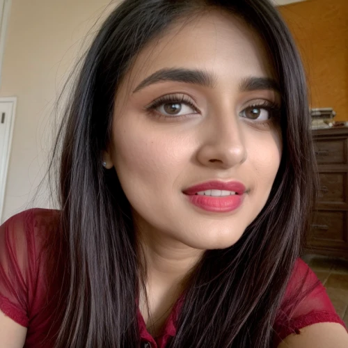 pooja,indian girl,indian,kamini,on a red background,kamini kusum,neha,humita,red background,chetna sabharwal,red lipstick,ccw,east indian,indian girl boy,indian woman,bindi,veena,put on makeup,indian celebrity,vintage makeup