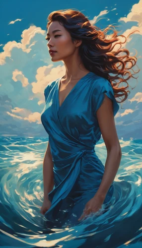 the wind from the sea,the sea maid,ocean background,mermaid background,ocean,wind wave,siren,sea,moana,god of the sea,world digital painting,underwater background,at sea,girl on the river,ocean waves,the zodiac sign pisces,tidal wave,girl on the boat,sea breeze,water nymph,Photography,General,Cinematic