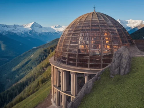alpine restaurant,roof domes,observatory,alpine hut,monte rosa hut,schilthorn,the observation deck,musical dome,observation tower,observation deck,tree house hotel,eco hotel,watzmann southern tip,round hut,mountain hut,poseidons temple,eco-construction,yurts,lookout tower,dome roof