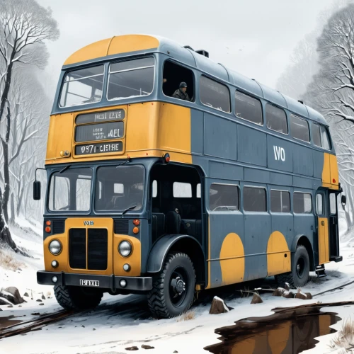 winter service,trolleybus,trolleybuses,aec routemaster rmc,trolley bus,english buses,double-decker bus,bus garage,routemaster,first bus 1916,man first bus 1916,model buses,the system bus,postbus,school bus,dennis dart,snow scene,school buses,winter trip,omnibus,Conceptual Art,Fantasy,Fantasy 33