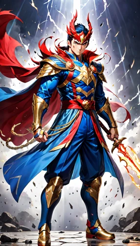 yi sun sin,god of thunder,monsoon banner,shuanghuan noble,wuchang,figure of justice,celebration cape,red super hero,big hero,wind warrior,hero academy,iron mask hero,haegen,son goku,super cell,dragon li,super hero,super man,xun,bianzhong,Anime,Anime,General