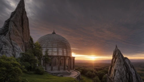 observatory,granite dome,planetarium,roof domes,telescopes,edinburgh,elbe sandstone mountains,dome,scottish folly,temple fade,devil's tower,bagan,musical dome,rock-mosque,astronomy,scotland,benedictine,basil's cathedral,the needle,futuristic landscape,Common,Common,Natural