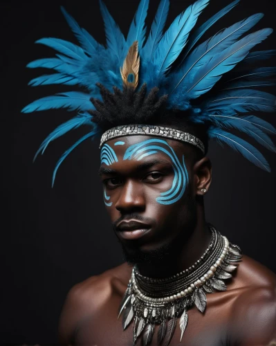 aborigine,tribal chief,indian headdress,headdress,african man,african art,african boy,anmatjere man,png sculpture,african culture,feather headdress,aborigines,tribal,aboriginal australian,aboriginal,african businessman,afro american,indigenous,people of uganda,papuan,Photography,General,Fantasy