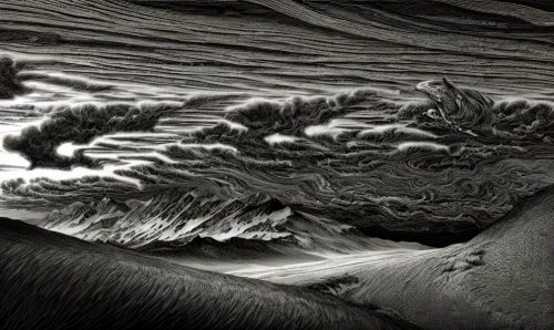 sand waves,shifting dunes,dune landscape,water waves,shifting dune,beach erosion,dune sea,erosion,mandelbulb,ocean waves,fossil dunes,japanese wave paper,moving dunes,japanese waves,topography,admer dune,dunes,sand dune,venus surface,crevasse,Art sketch,Art sketch,Fantasy